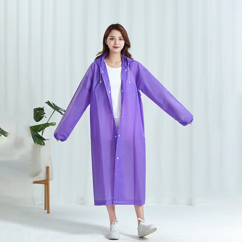 Camping Rain Poncho - معطف مطر بغطاء للرأس للنساء والرجال،