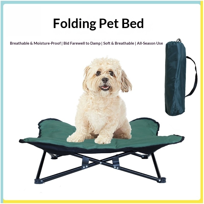 سرير حيوانات أليفة محمول قابل  - مراجعة Outdoor Camping Dog Bed وسعره