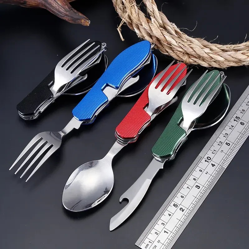 أدوات مائدة من الفولاذ المقاوم - مراجعة Outdoor Camping Dining Set وسعره