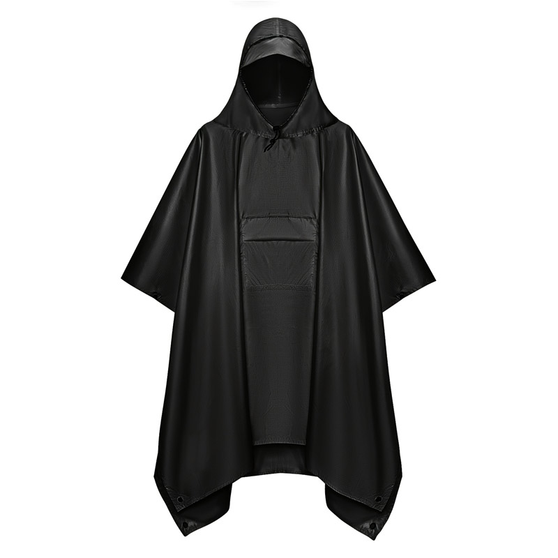 معطف مطر تكتيكي متعدد الوظائف  - مراجعة Camping Rain Poncho وسعره